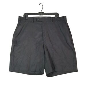 Alan Flusser golf shorts men's 38 x 8 black outdoor preppy Sports Bermuda